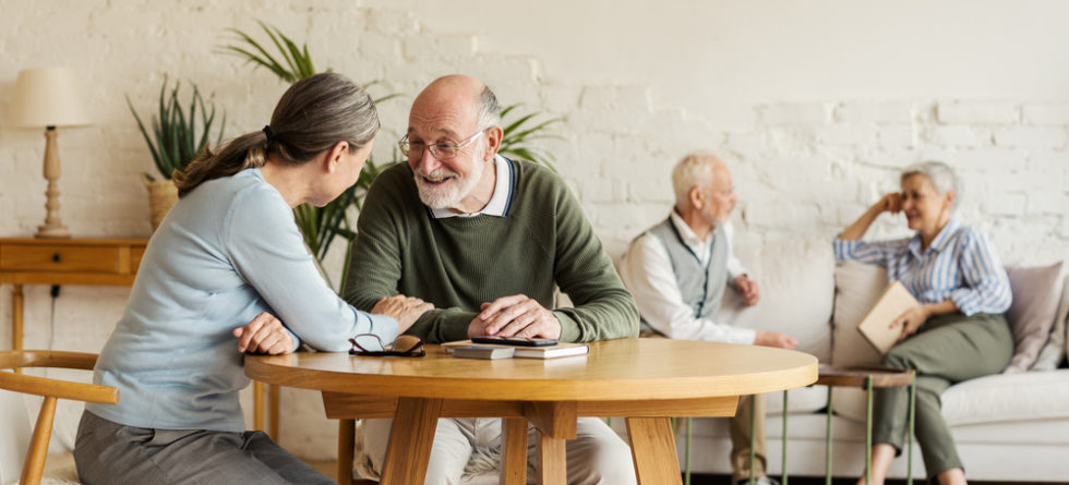 talking to elderly about finances